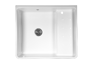 Timbre d'office - Evier - Rétro - Baroque - Grand siècle - Brocante - Campagne - Sink - Ceramic - Belfast - Cuisine - Kitchen sinks - Traditionnel - Vintage - Direct évier - Grès - Kitchen farmerhouse sink in fireclay - évier de cuisine