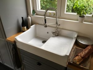 Timbre d'office - Evier - Rétro - Baroque - Grand siècle - Brocante - Campagne - Sink - Ceramic - Belfast - Cuisine - Kitchen sinks - Traditionnel - Vintage - Direct évier - Grès - Kitchen farmerhouse sink in fireclay - évier de cuisine